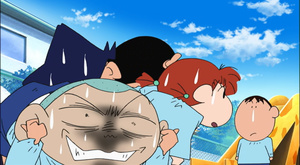 Shin Chan y a ritmo de samba